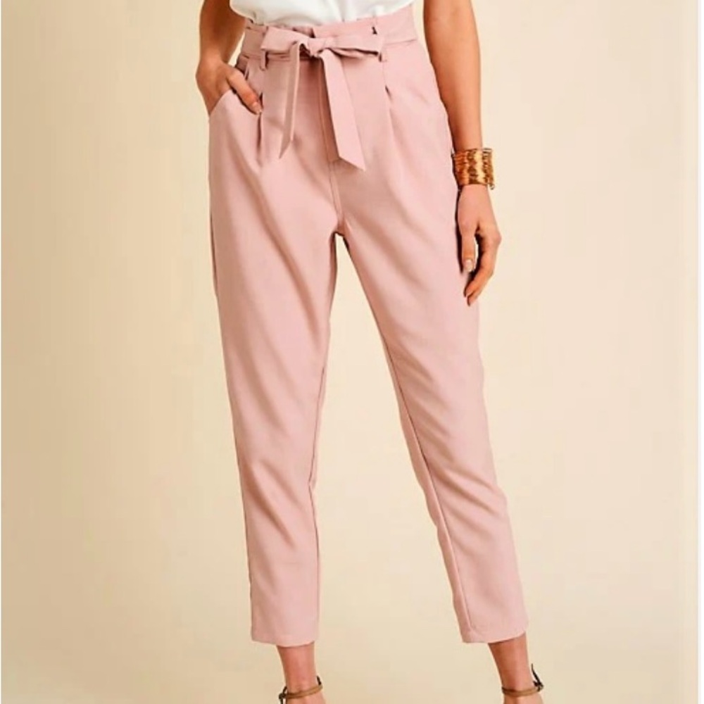 Reset By Jane Paper Bag Belted Pants- Size M
